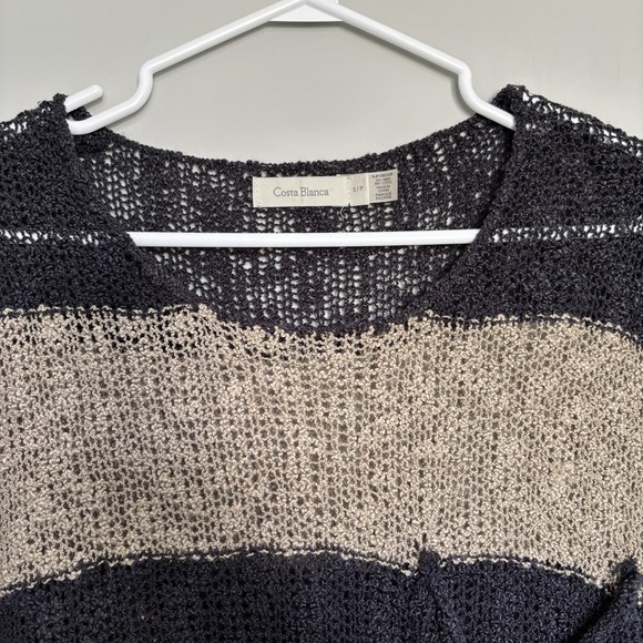 Costa Blanca Women's Size Small Top Dolman Sleeve Stripes Nautical Boho - Picture 8 of 8